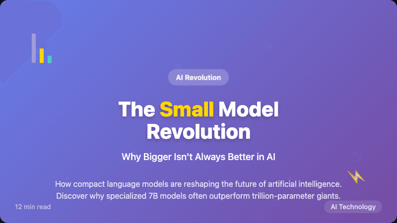 The Small Model Revolution: Why Bigger Isn't Always Better in AI